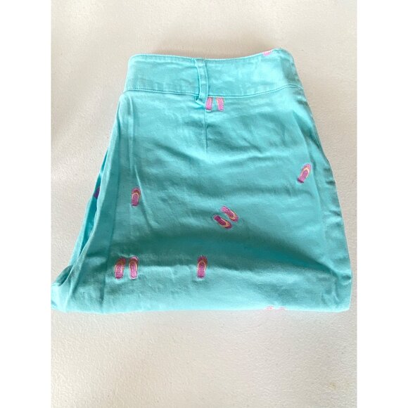Kim Rodgers Turquoise Bermuda Beach Shorts Women’s 16P Smooth Stretch Cotton - Picture 7 of 7